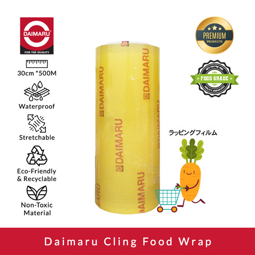 Daimaru Cling Wrap 30 CM X 500 M Tebal 12 Micron Food Grade