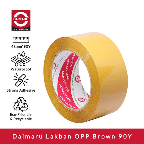 Daimaru OPP Lakban Coklat 48 mm x 90 Yard ( 1 Pcs )