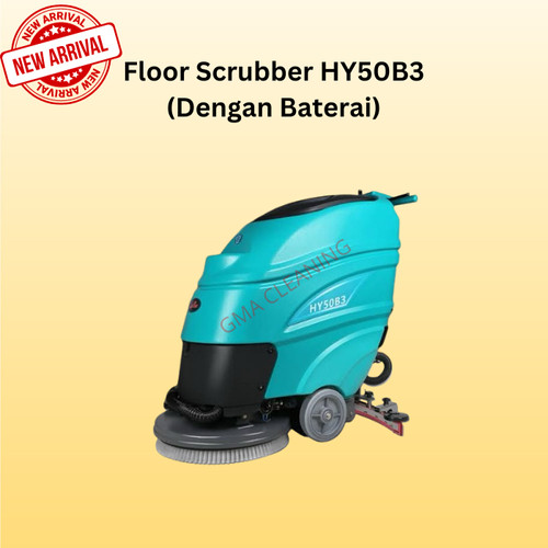 Mesin Sikat Lantai / Floor Scrubber 20" dengan Baterai (HY50B3)