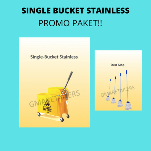 EMBER AIR / SINGLE BUCKET 20 Liter + MOP SET + KAIN REFILL (PAKET)