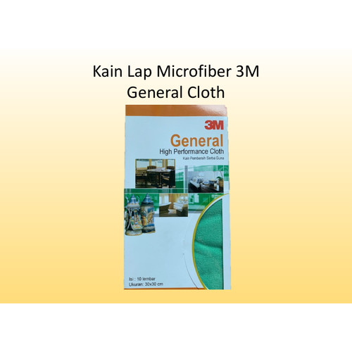 Kain Lap Microfiber merk 3m / General Cloth ukuran 30x30cm