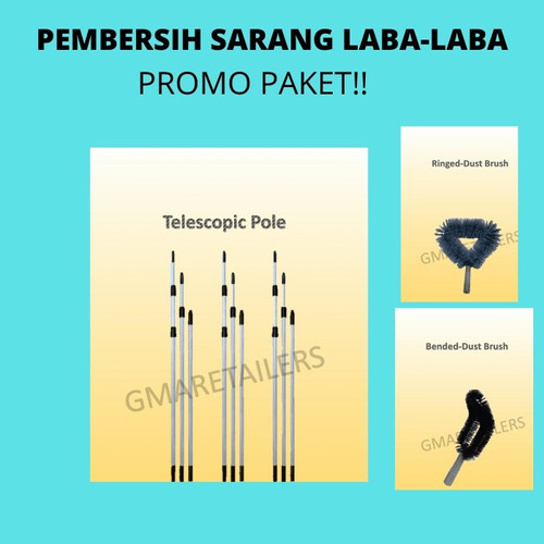 Pembersih Sarang Laba-laba dengan Tongkat 4,5 Meter