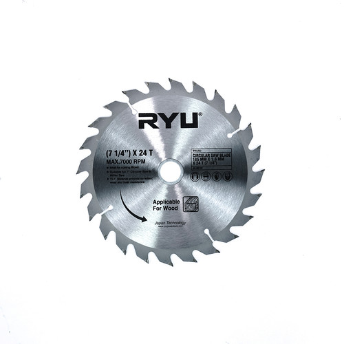 RYU (AC) CIRCULAR SAW BLADE 185 MM X 1.6 MM X 24 T (7 1/4")