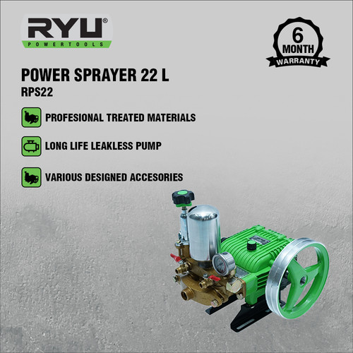 Ryu (Un) Power Sprayer 22 L - Mesin Steam Mobil Motor