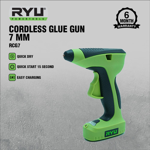 RYU CORDLESS GLUE GUN RCG7 - LEM TEMBAK BATERAI