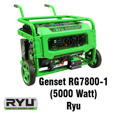 RYU GASOLINE GENERATOR SET RG7800-1 / GENERATOR LISTRIK / GENSET