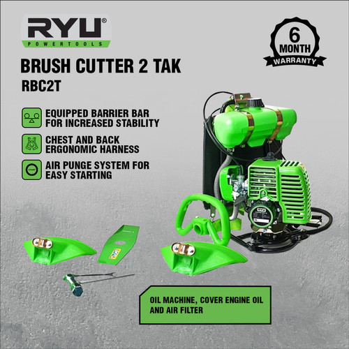 RYU BRUSH CUTTER 2 TAK RBC2T - MESIN POTONG RUMPUT GENDONG