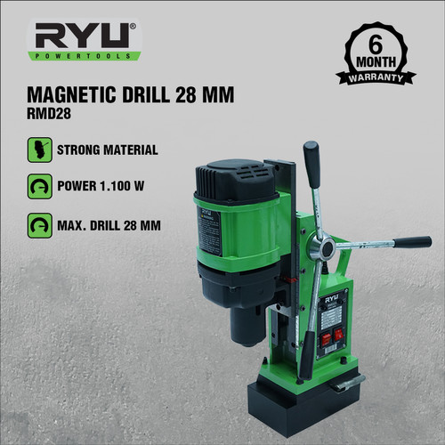 RYU MAGNETIC DRILL 28 MM - MESIN BOR MAGNET