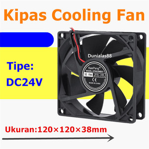 Kipas Pendingin industri 12cm DC24V 0.3A Kipas Cooling Fan 12038