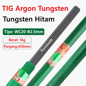 Tig Argon WC20 Tungsten Electrode 2.5×450mm Arc TIG Welding Torch 1kg