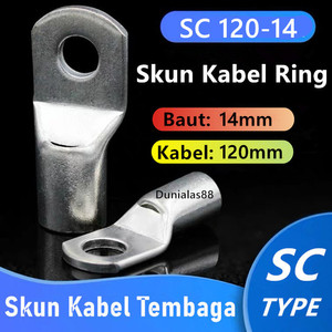 Skun kabel SC120-14 baterai scun kabel konektor tembaga aki audio