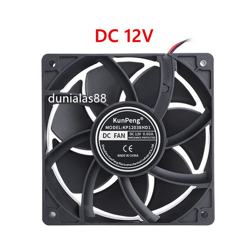 Kipas Cooling Fan DC12V DC24V Kipas Pendingin DC 12V 24V 12×12×3.8cm