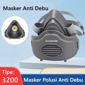 Masker Gas Respirator Masker Cat Anti Debu Masker Polusi Anti Debu 3M