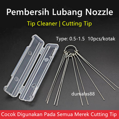 Cutting Tip Cleaner Pembersih Lubang Nozzle Tong Zhen Jarum Rojok Mata