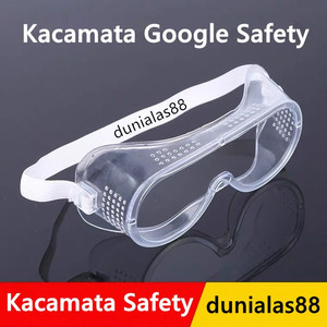 Kacamata Google Satety Goggles Glass Pelindung Mata Bening Kaca Mata