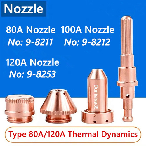 Plasma Cut Nozzle 9-8211 9-8212 9-8253 Thermal Dynamics 80A 100A 120A