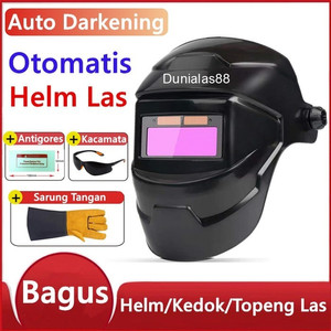 Helm Las Otomatis Kedok Kacamata Las Auto Dark Welding Helmet safety