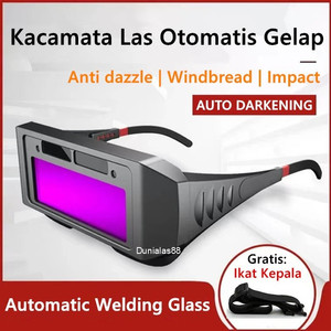 Kacamata Las Otomatis Gelap Auto Dark Welding Glasses Goggle Kaca Mata