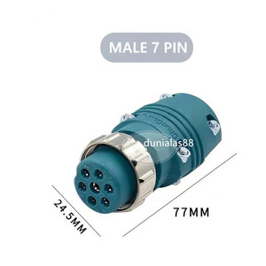 7 Pin Male Konektor Connector Socket 7pin utk Mig Mesin Las Wirefeeder