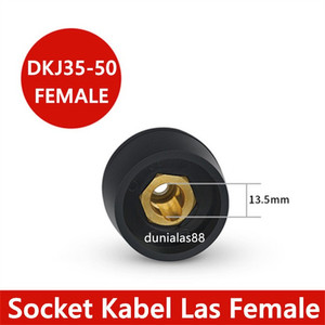 Konektor Kabel Las Male Female DKJ 35-50 Cable Connector Hitam Merah