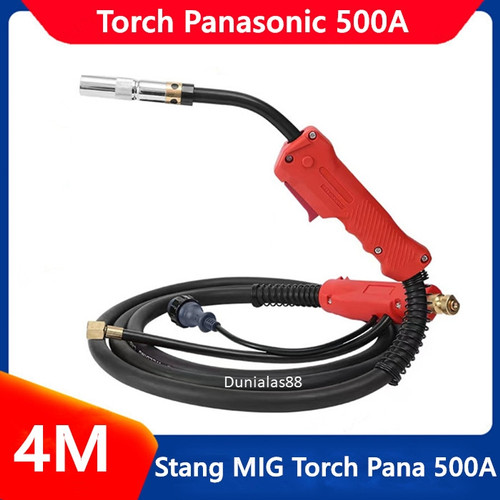 Stang MIG/MIG Torch Pana500 P500A P 500A Panjang Kabel 4M stang gun co