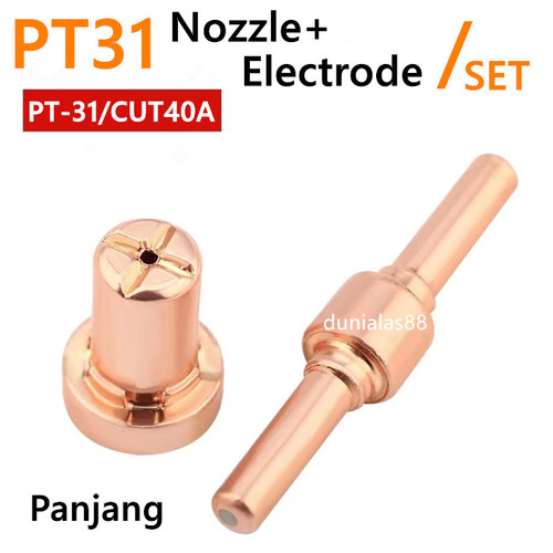 PT31 Panjang Electrode Nozzle Tip Plasma Cut 40A Long PT-31 PT 31