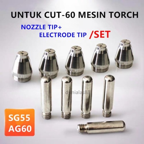 SG 55 Nozzle Tip + Electrode Tip