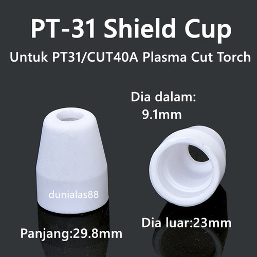 Keramik Cut40 Plasma Ceramic Cut Shield Cup Plasma Cut Potong Cut-40