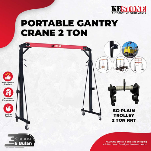 PORTABLE GANTRY CRANE - GANTRY CRANE PORTABEL 2 TON (WITH GAUGE)