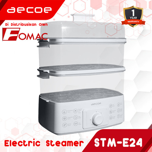 AECOE Electric Food Steamer STM-E24 Pengukus Makanan Kukusan Listrik