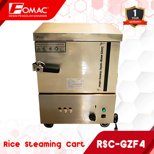 FOMAC Rice Steaming Cart RSC-GZF4 Mesin Pengukus Steamer 4 Tray Nasi