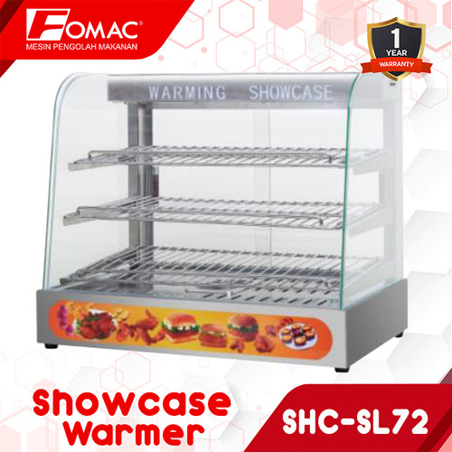 FOMAC Showcase Warmer SHC-SL71 SL72 Mesin Etalase Penghangat Makanan