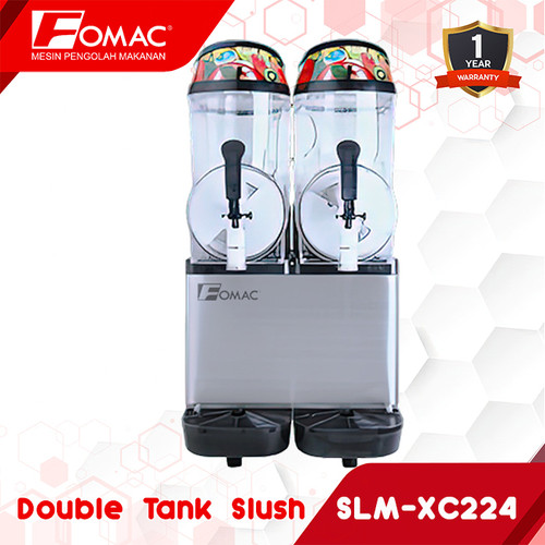 FOMAC Double Tank Slush SLM-XC224 mesin Slush Pendingin Minuman Jus