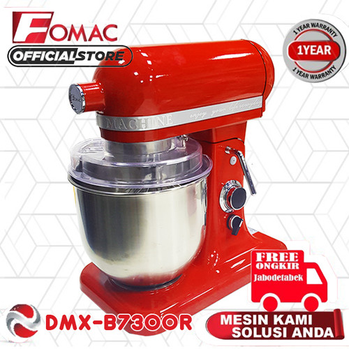 FOMAC DMX-B7300 Dough Mixer Pengaduk Pencampur Adonan Roti Serbaguna