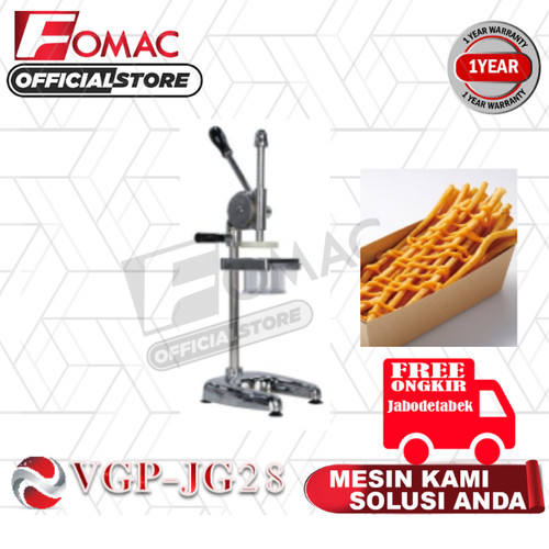 Alat Pencetak Kentang Panjang Long Potato Press Machine VGP-JG28 FOMAC