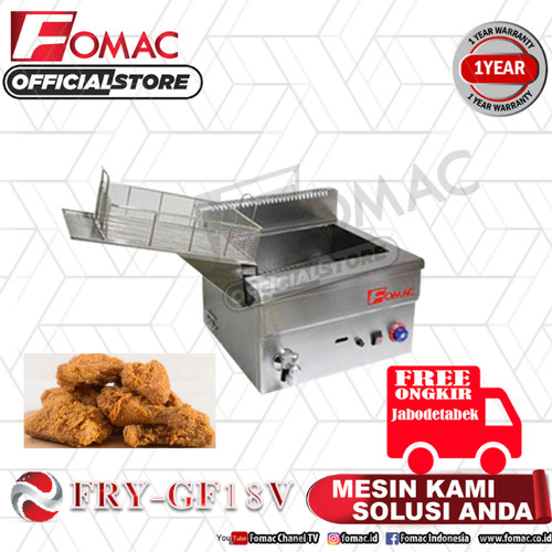 Mesin Penggorengan Gas Fryer FRY-GF18V FOMAC