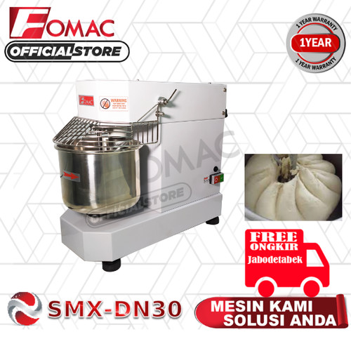 Mesin Pengaduk Adonan Spiral Mixer 30 Liter SMX-DN30 FOMAC