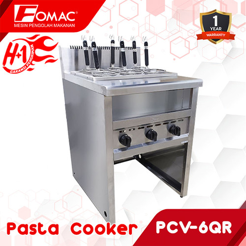 Mesin pasta cooker/perebus mie PCV-6QR FOMAC