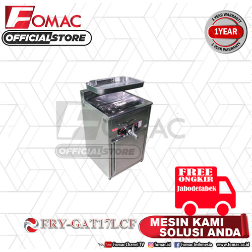 Mesin Penggorengan FRY-GAT17LCF Gas Deep Fryer 17L FOMAC