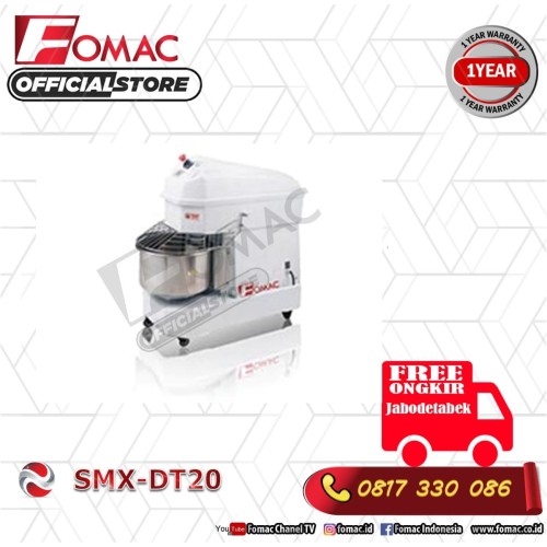 Mesin pengaduk adonan Spiral Mixer SMX-DT20 FOMAC