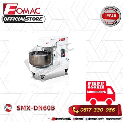 Mesin pengaduk adonan Spiral Mixer 60 Liter SMX-DN60B FOMAC