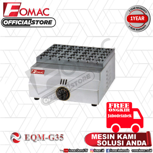 Mesin Sate Telur Puyuh Egg Quail Gas EQM-G35 FOMAC