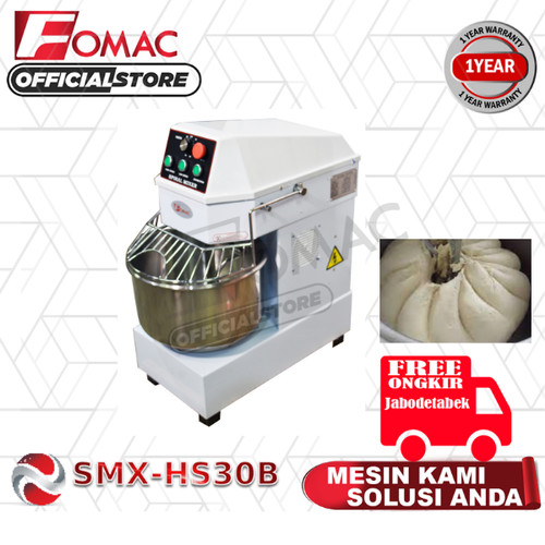 Mesin Pengaduk Adonan Spiral Mixer 30 Liter SMX-HS30B FOMAC