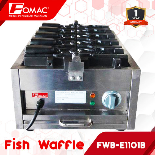 Mesin Pemanggang Electrik 5 BIg Fish Waffle FWB-E1101B FOMAC