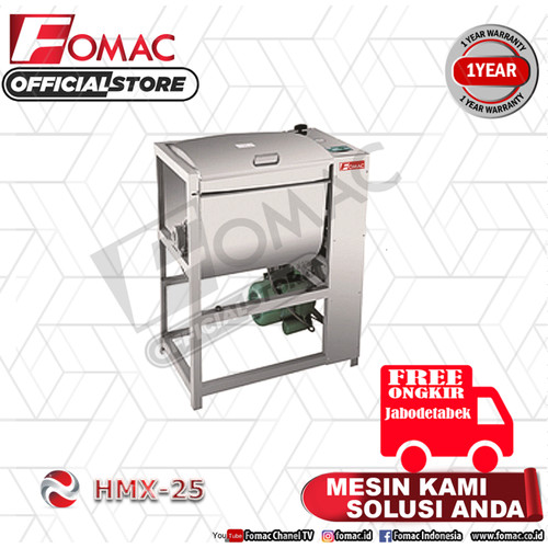 Mesin pengaduk adonan Horizontal Dough Mixer HMX-25 FOMAC