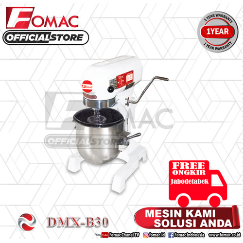 Mesin Planetary Dough Mixer Pengaduk Adonan DMX-B30 30 Liter FOMAC