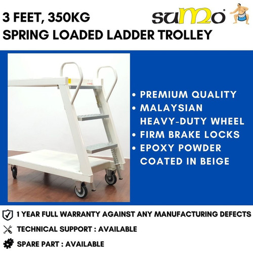 Tangga Gudang Ladder Trolley LT3 - Spring loaded - Superform Ban Ngai