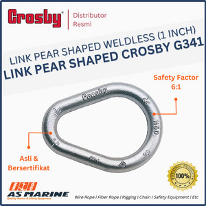 Link Pear Shaped Weldless CROSBY USA G341 1 Inch