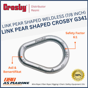 Link Pear Shaped Weldless CROSBY USA G341 7/8 Inch