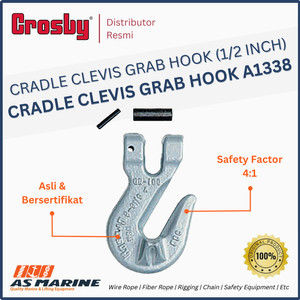 Cradle Clevis Grab Hook CROSBY USA A1338 1/2 Inch